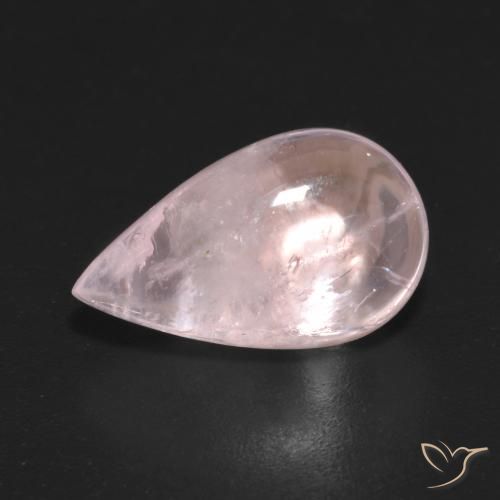 Morganite Rosa rosa naturale da 5.30 ct, Forma a pera, Trasparente