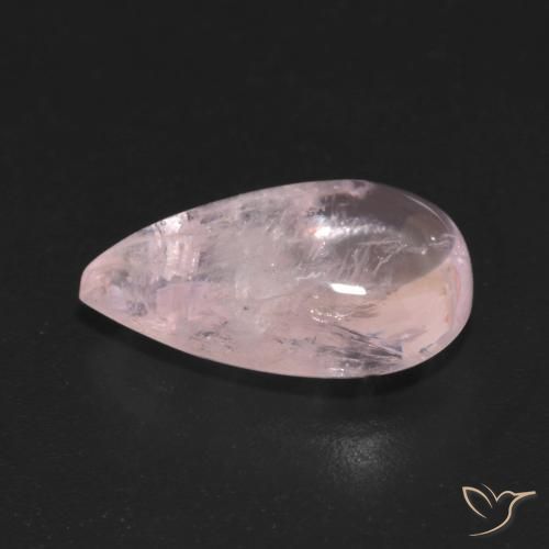 Morganite Rosa rosa naturale da 5.30 ct, Forma a pera, Trasparente