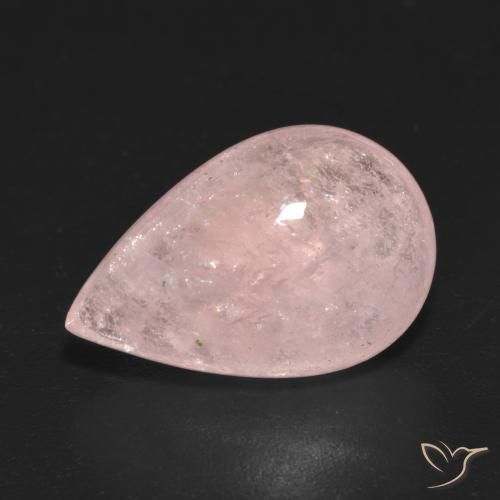 7.23ct Naturale Rosa chiaro Morganite, Forma a pera, Trasparente