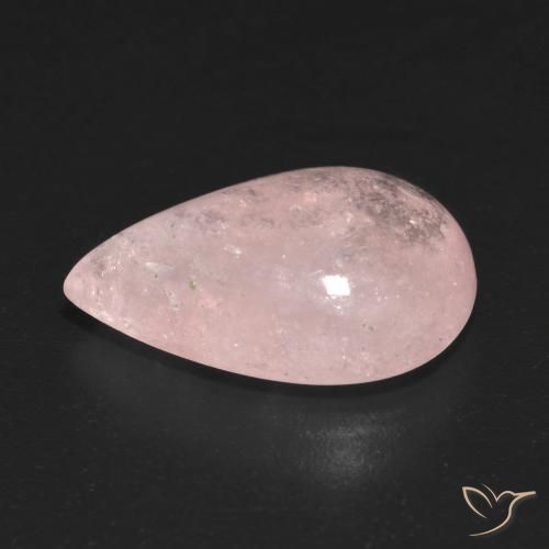 Morganite Rosa chiaro naturale da 7.23 ct, Forma a pera, Trasparente