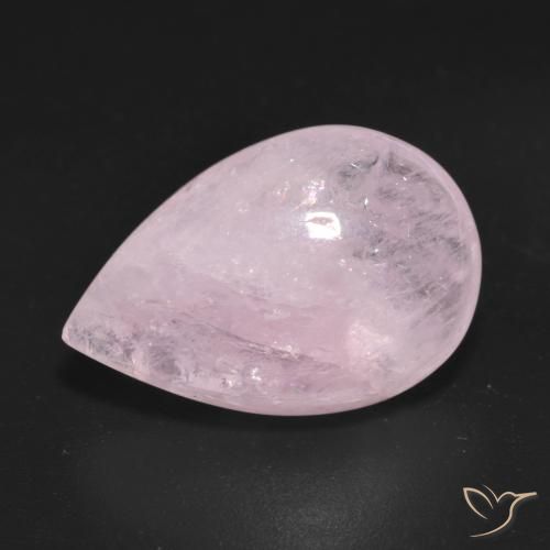 9.65ct Naturale Rosa gomma da masticare Morganite, Forma a pera, Trasparente
