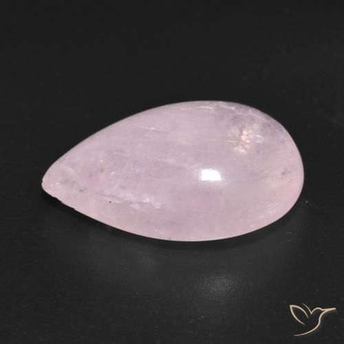 Morganite Rosa gomma da masticare naturale da 9.65 ct, Forma a pera, Trasparente