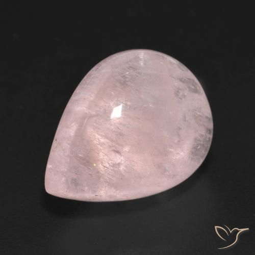 Morganite Rosa chiaro naturale da 10.00 ct, Forma a pera, Trasparente