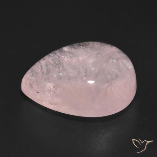 Morganite Rosa chiaro naturale da 10.00 ct, Forma a pera, Trasparente