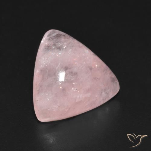 Morganite Rosa vivido naturale da 4.47 ct, Taglio trillion, Traslucido