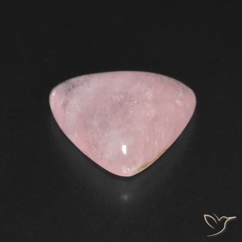 Morganite Rosa vivido naturale da 4.47 ct, Taglio trillion, Traslucido