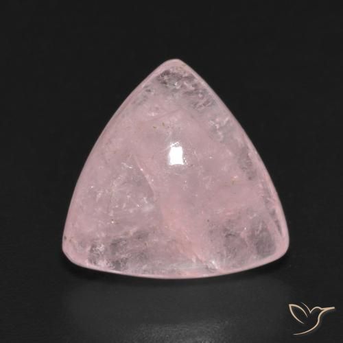 6.30ct Naturale Rosa medio Morganite, Taglio trillion, Traslucido