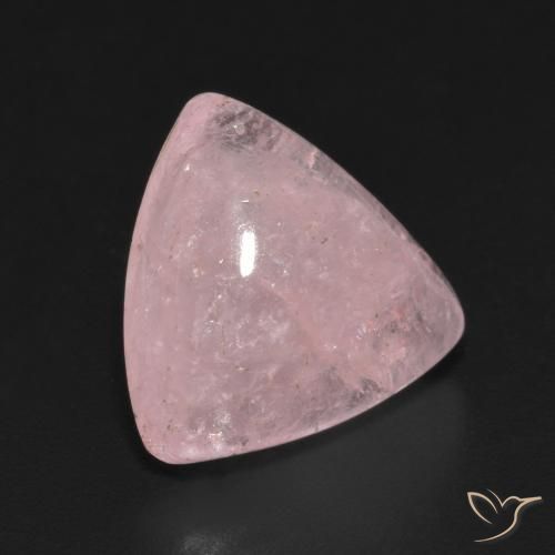 Morganite Rosa medio naturale da 6.30 ct, Taglio trillion, Traslucido