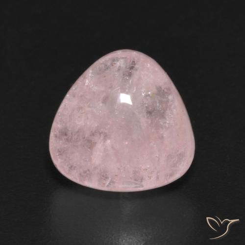 2.89ct Naturale Rosa vivido Morganite, Taglio trillion, Trasparente