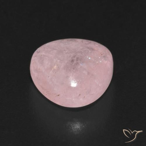 Morganite Rosa vivido naturale da 2.89 ct, Taglio trillion, Trasparente