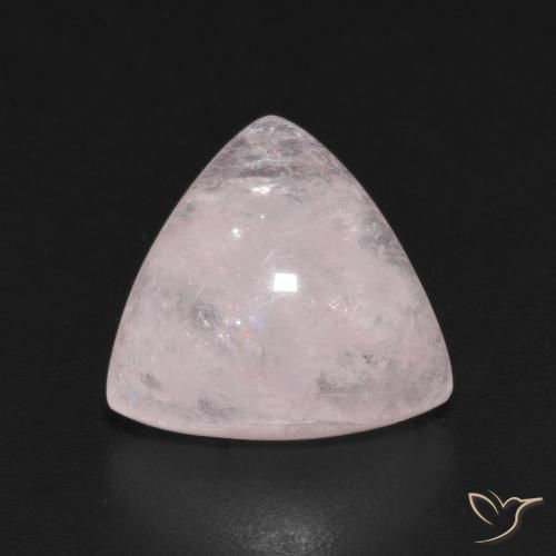 5.47ct Naturale Rosa Molto Chiaro Morganite, Taglio trillion, Trasparente