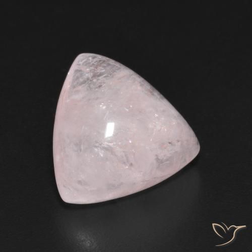 Morganite Rosa Molto Chiaro naturale da 5.47 ct, Taglio trillion, Trasparente