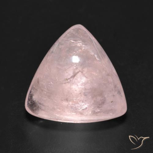 7.14ct Naturale Rosa rosa Morganite, Taglio trillion, Trasparente