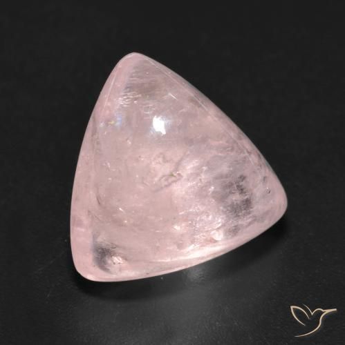 Morganite Rosa rosa naturale da 7.14 ct, Taglio trillion, Trasparente