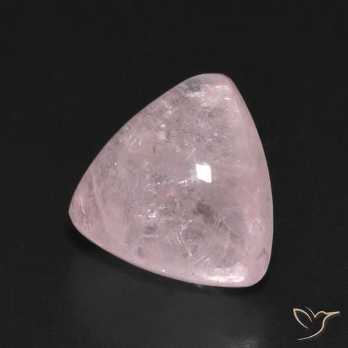 Morganite Rosa rosa naturale da 4.70 ct, Taglio trillion, Trasparente