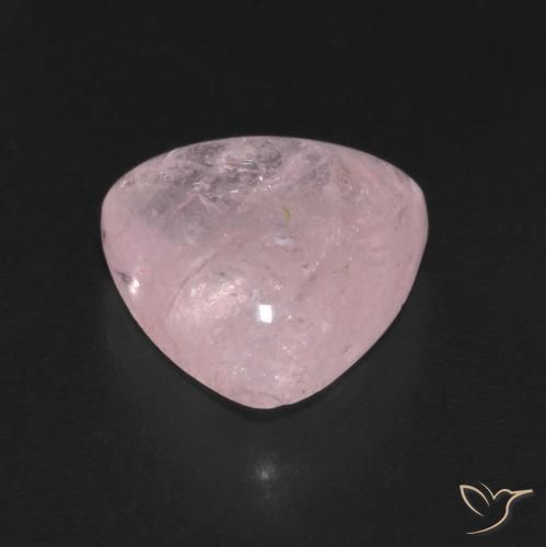 Morganite Rosa rosa naturale da 4.70 ct, Taglio trillion, Trasparente