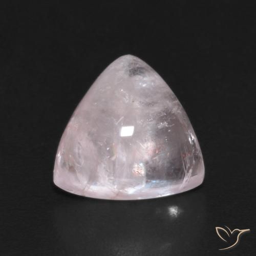 1.93ct Naturale Rosa corallo Morganite, Taglio trillion, Trasparente