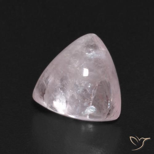 Morganite Rosa corallo naturale da 1.93 ct, Taglio trillion, Trasparente