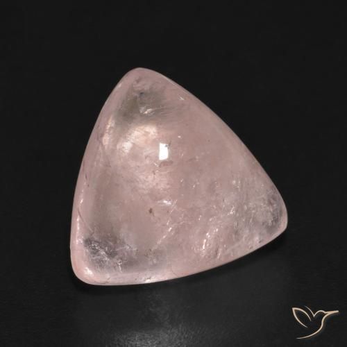 Morganite Rosa chiaro naturale da 4.96 ct, Taglio trillion, Trasparente