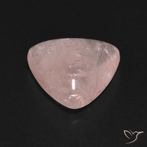 Morganite Rosa chiaro naturale da 4.96 ct, Taglio trillion, Trasparente
