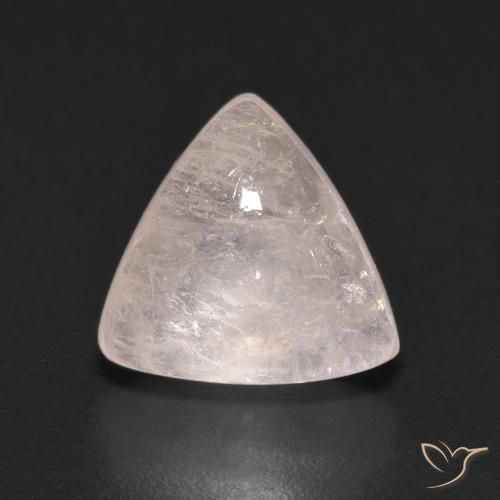 3.65ct Naturale rosa fenicottero Morganite, Taglio trillion, Trasparente