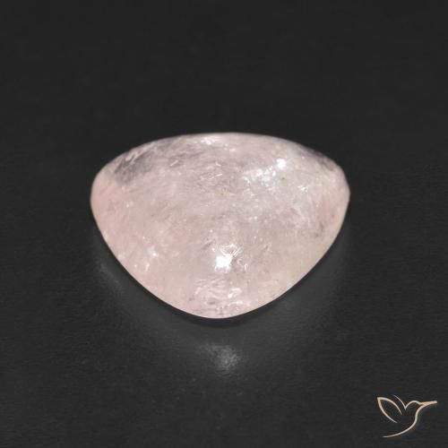 Morganite rosa fenicottero naturale da 2.95 ct, Taglio trillion, Trasparente