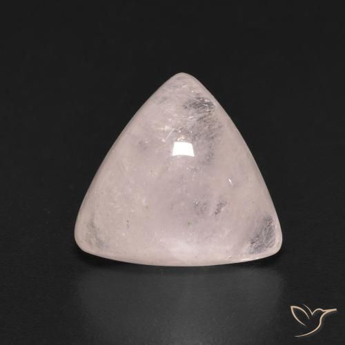 3.15ct Naturale Rosa chiaro Morganite, Taglio trillion, Trasparente