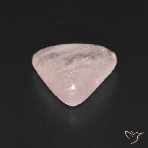 Morganite Rosa chiaro naturale da 2.69 ct, Taglio trillion, Trasparente