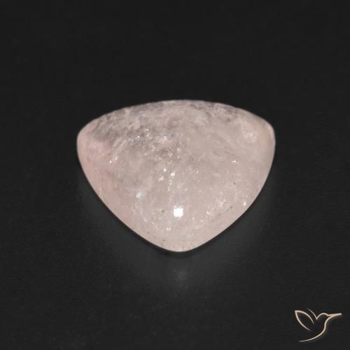 Morganite rosa fenicottero naturale da 2.83 ct, Taglio trillion, Trasparente