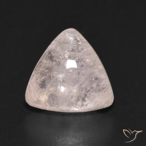 2.28ct Naturale rosa fenicottero Morganite, Taglio trillion, Trasparente