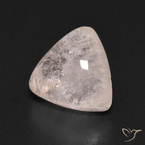 Morganite rosa fenicottero naturale da 2.28 ct, Taglio trillion, Trasparente