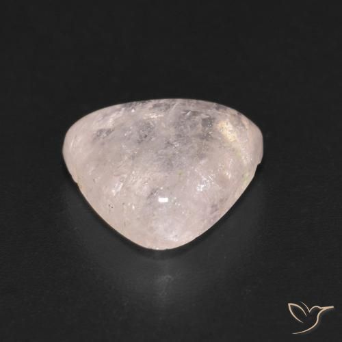 Morganite rosa fenicottero naturale da 2.28 ct, Taglio trillion, Trasparente