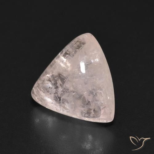 Morganite Rosa chiaro naturale da 3.09 ct, Taglio trillion, Trasparente