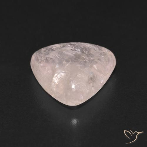 Morganite Rosa chiaro naturale da 3.09 ct, Taglio trillion, Trasparente
