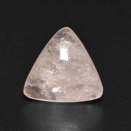 Morganite Rosa salmone naturale da 1.84 ct, Taglio trillion, Trasparente