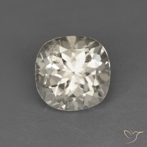 0.90ct Naturale Dorato chiaro Morganite, Cuscino, VS