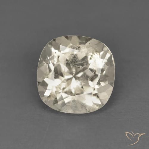 0.87ct Naturale Dorato chiaro Morganite, Cuscino, VS