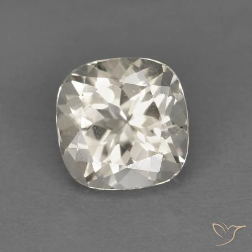 0.95ct Naturale Dorato chiaro Morganite, Cuscino, VS