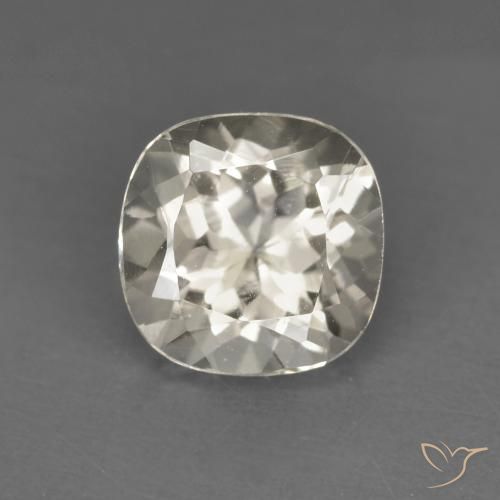 0.99ct Naturale Dorato chiaro Morganite, Cuscino, VS