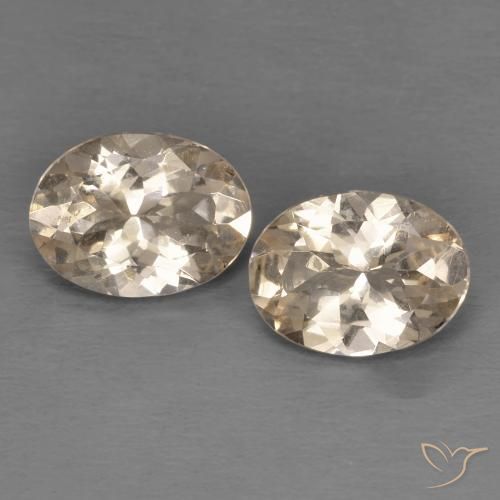1.87ctw Naturale Dorato chiaro Morganite, Ovale, VS