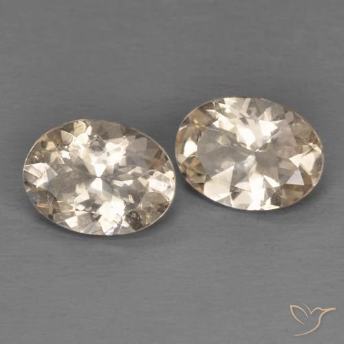 Gemme di Morganite Dorato chiaro naturale da 1.87 ct, Ovale, VS