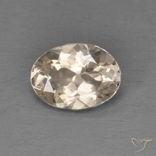 1.12ct Naturale Dorato chiaro Morganite, Ovale, VS