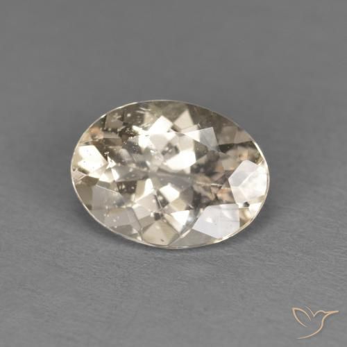 1.02ct Naturale Dorato chiaro Morganite, Ovale, VS
