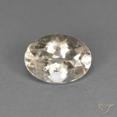 Morganite Dorato chiaro naturale da 1.02 ct, Ovale, VS