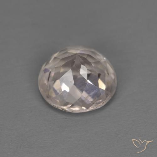 Morganite Rosa Molto Chiaro naturale da 1.35 ct, Rotondo, VVS