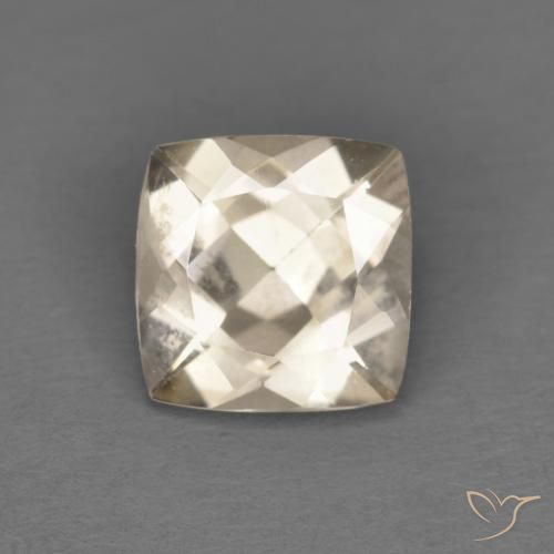 0.88ct Naturale Dorato chiaro Morganite, Cuscino, VS