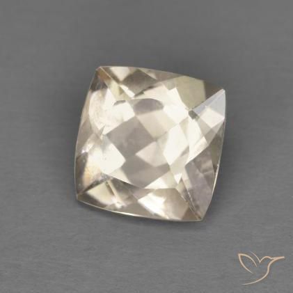 Morganite Dorato chiaro naturale da 0.88 ct, Cuscino, VS