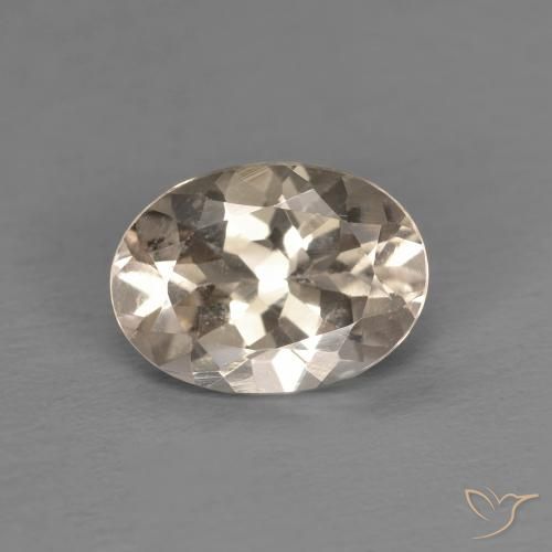 1.12ct Naturale Dorato chiaro Morganite, Ovale, VVS-VS