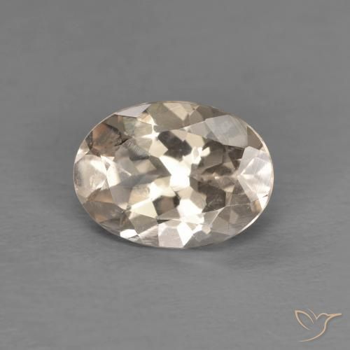Morganite Dorato chiaro naturale da 1.12 ct, Ovale, VVS-VS