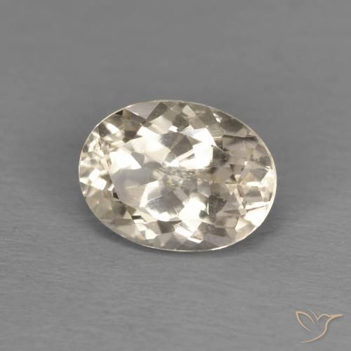 Morganite Dorato chiaro naturale da 1.26 ct, Ovale, VS